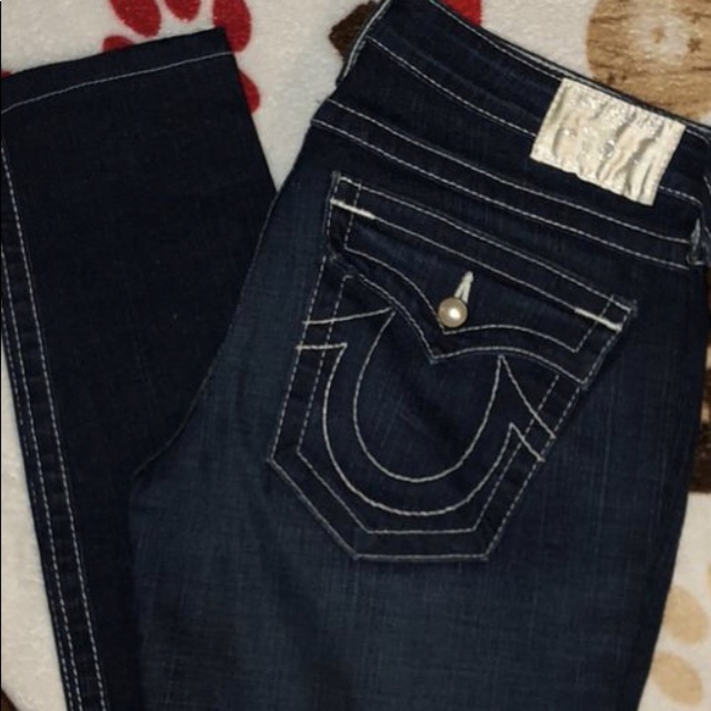 100% Authentic True Religion Jeans w/Pearl Accents